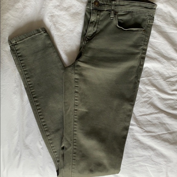 Club Monaco Sonica Denim Pant (Olive Colour) - Picture 2 of 15